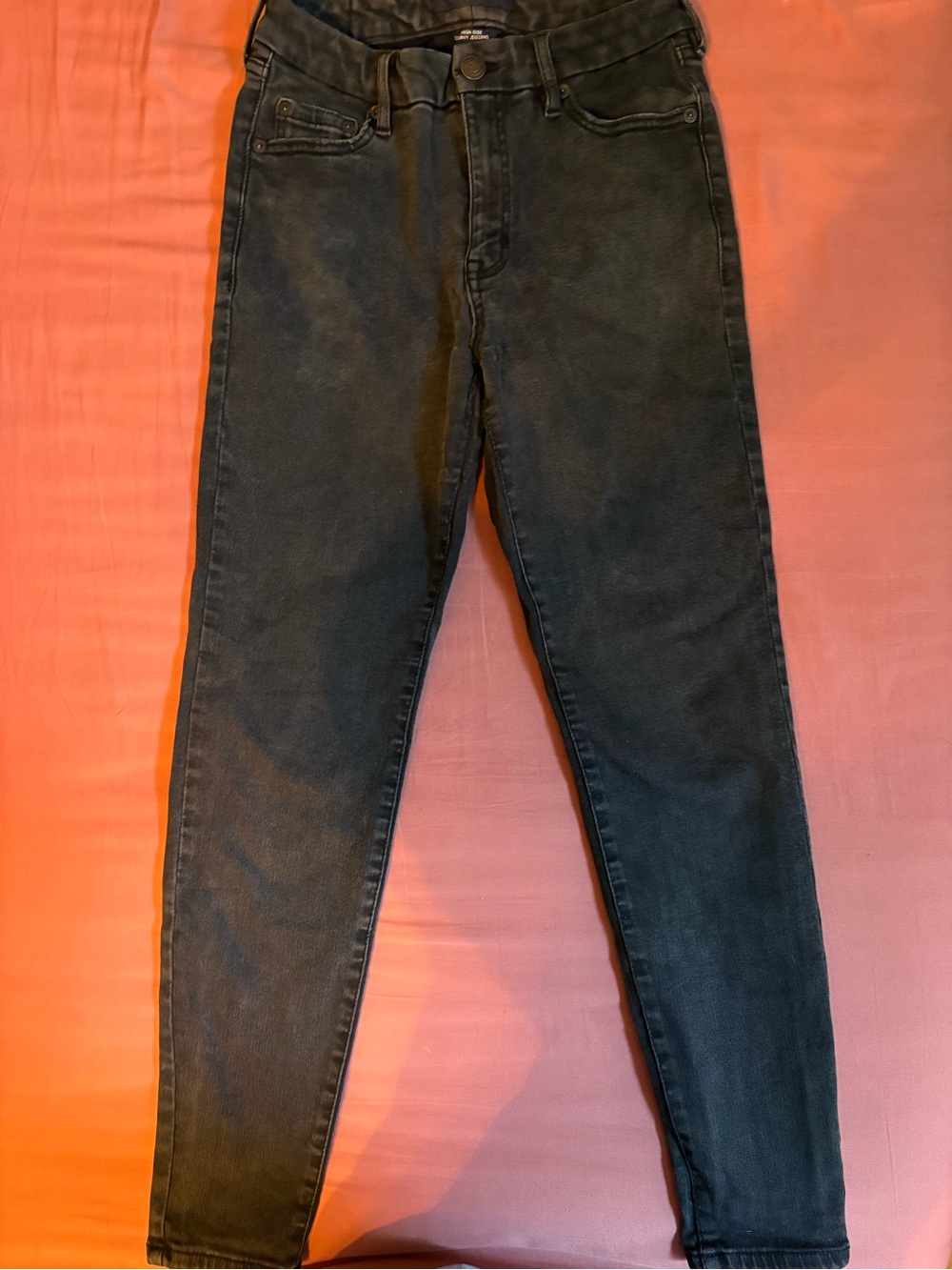 Aeropostale High Rise Curvy Jegging Jeans Size 6 Regular Black Stretch